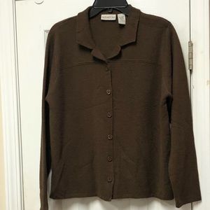 Signature Expressions Brown cardigan. Size XL